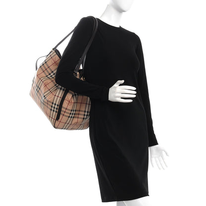 Burberry Haymarket Check Large Canterbury Tote Chocolate 2 of 10