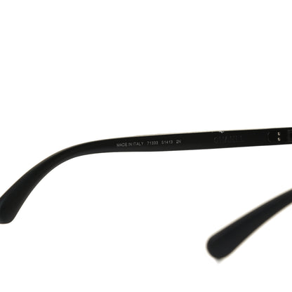 Chanel Acetate Wood Rubber Square Sunglasses 9076 Dark Tortoise 10 of 16