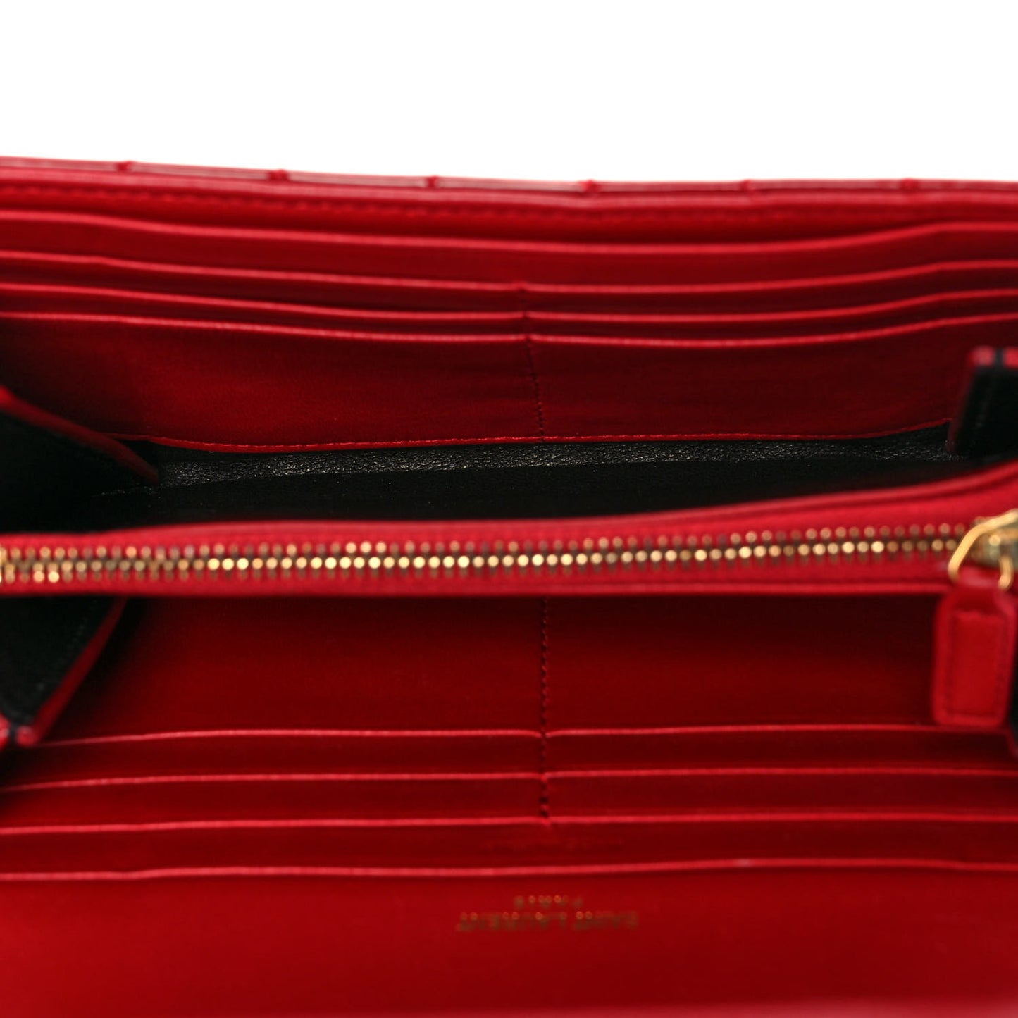 Patent Calfskin Matelasse Monogram Large Vicky Continental Wallet Rouge Eros