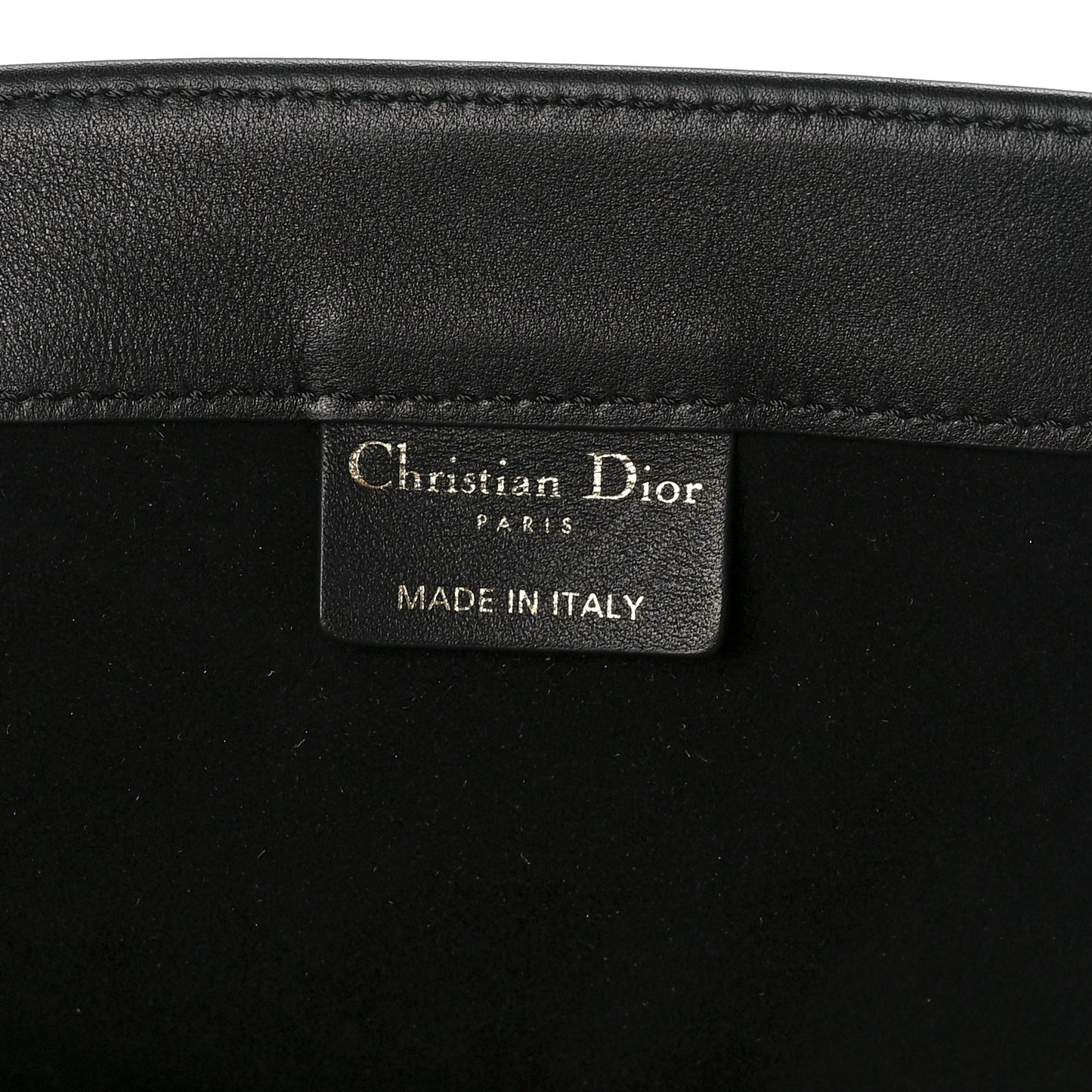 Calfskin Large Surrealism Book Tote Black