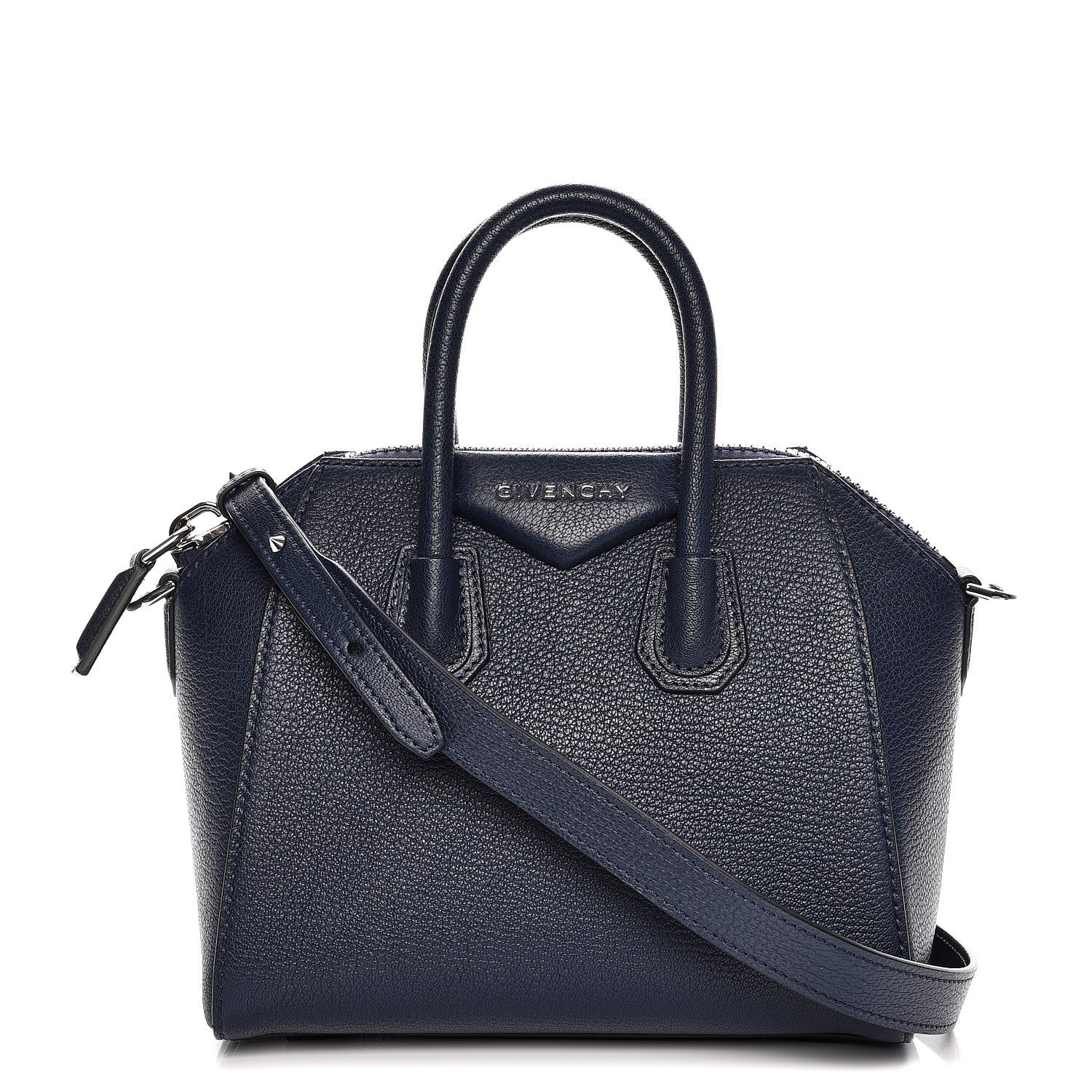 Givenchy Sugar Goatskin Mini Antigona Night Blue 1 of 10