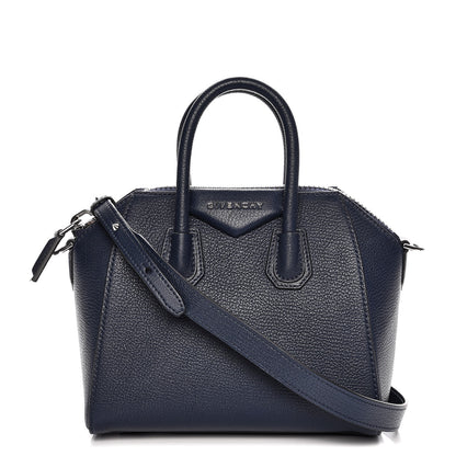 Givenchy Sugar Goatskin Mini Antigona Night Blue 1 of 10