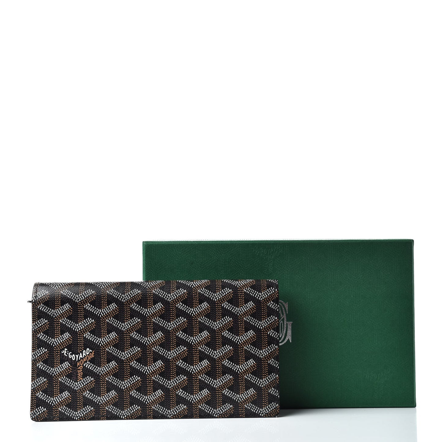 Goyardine Long Bi-Fold Wallet Black