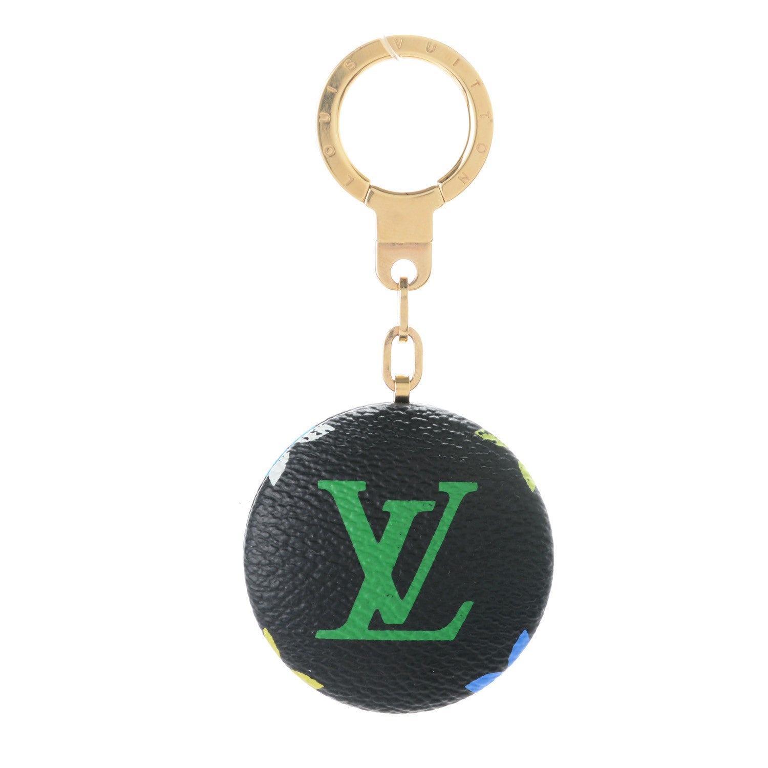 Louis Vuitton Monogram Multicolor Astropill Light Key Ring Black 1 of 6