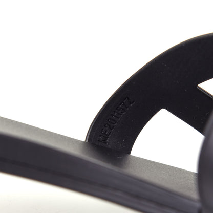 Hermes Rubber Aloha Sandals 36 Black 10 of 10