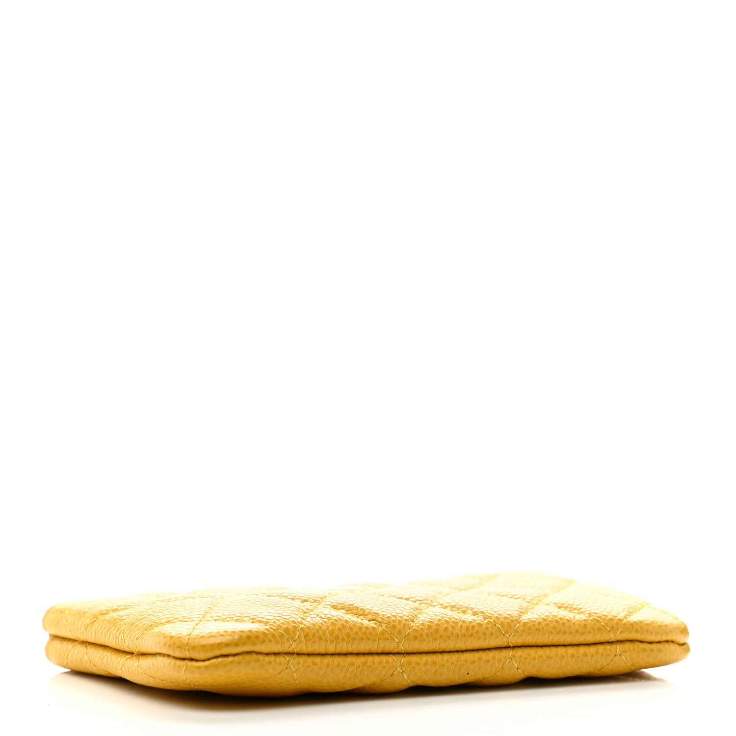 Chanel Caviar Quilted Small Pouch Yellow 4 of 9
