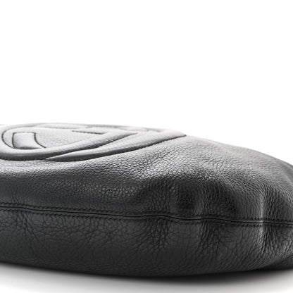 Gucci Pebbled Calfskin Medium Soho Hobo Black 10 of 12