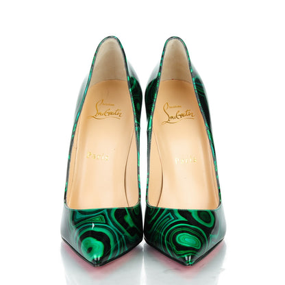 Christian Louboutin Patent Malachite So Kate 120 Pumps 37 Vert 2 of 8