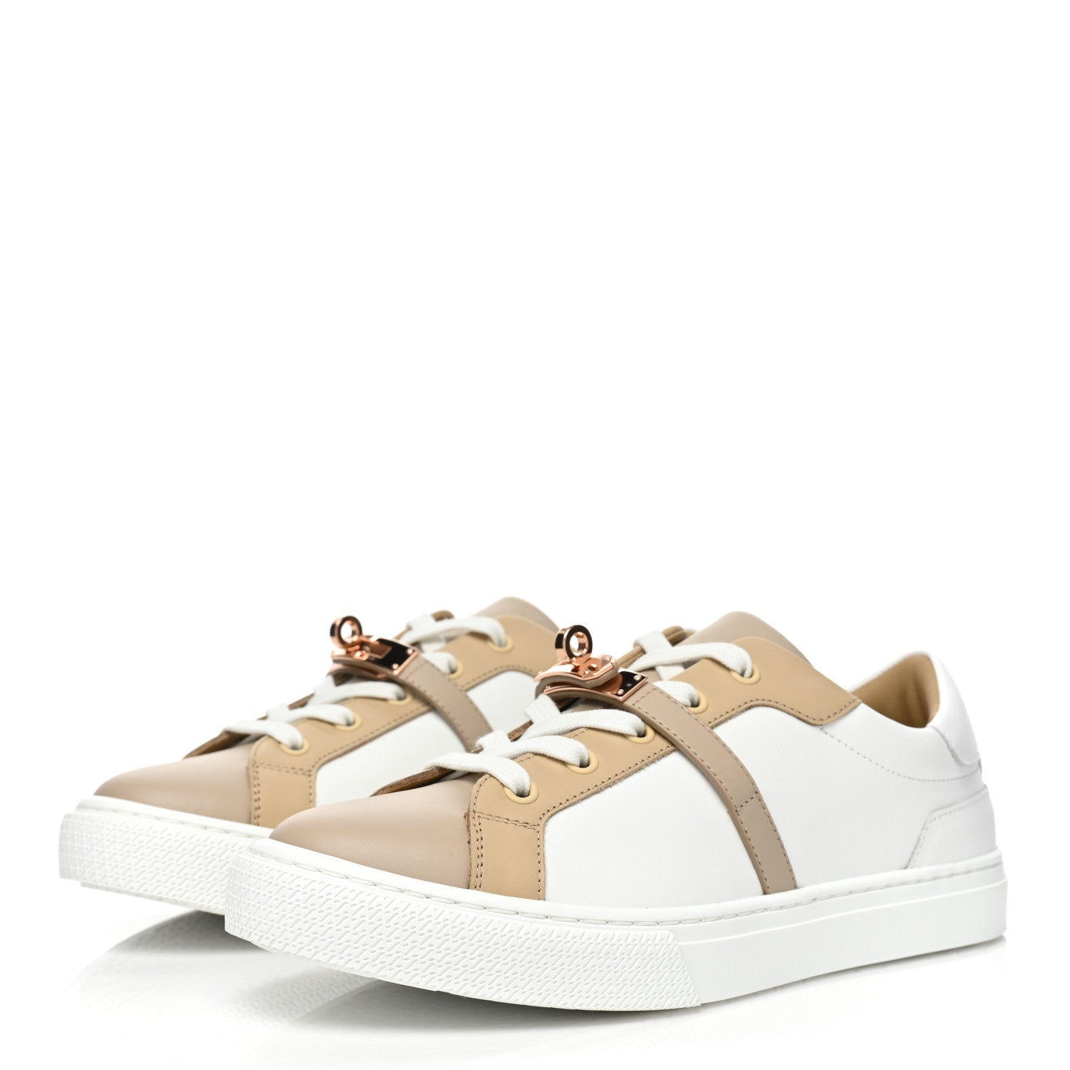 Hermes Calfskin Day Sneakers 38.5 Multicolor White 3 of 10