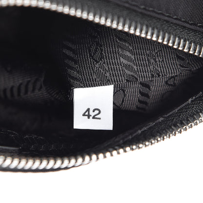 Prada Tessuto Nylon Robot Chain Pouch Black 7 of 10