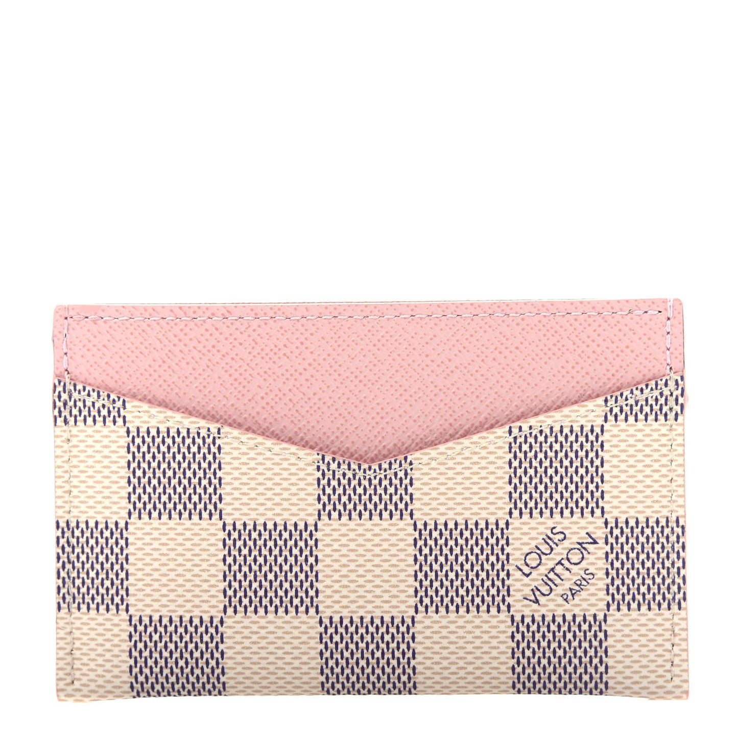 Damier Azur Daily Card Holder Rose Ballerine