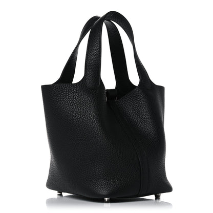 Hermes Taurillon Clemence Picotin Lock 18 PM Black 3 of 10