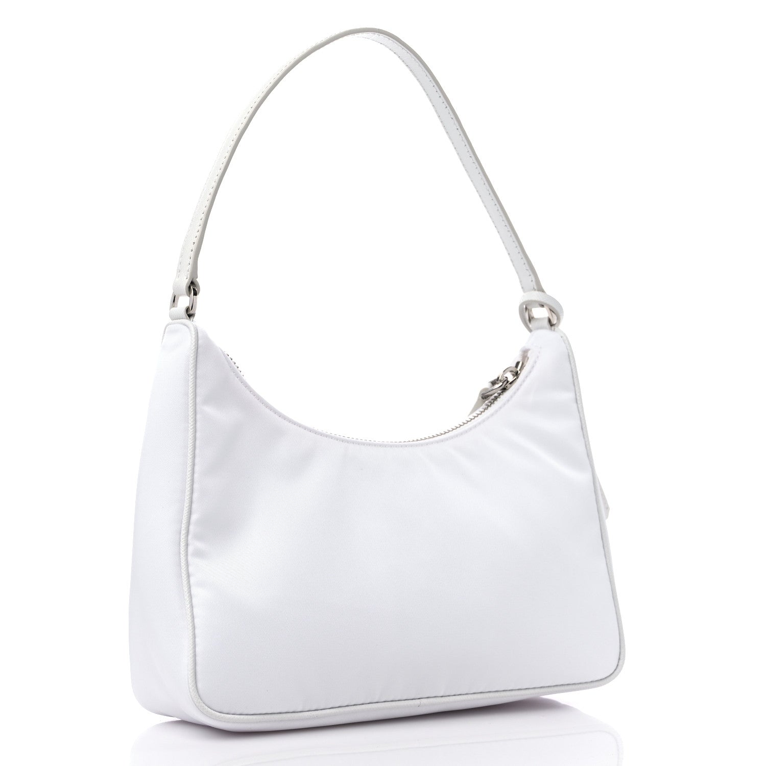 Prada Re-Nylon Saffiano Mini Re-Edition 2005 Bag White 3 of 9