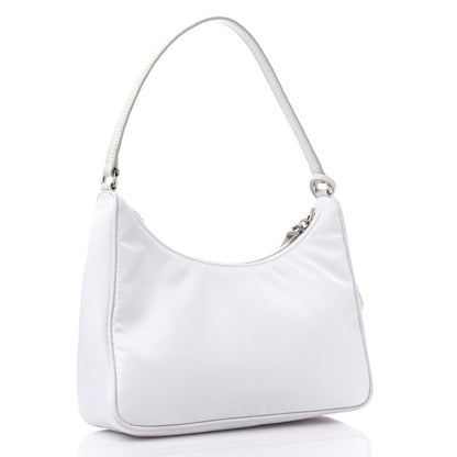 Prada Re-Nylon Saffiano Mini Re-Edition 2005 Bag White 3 of 9