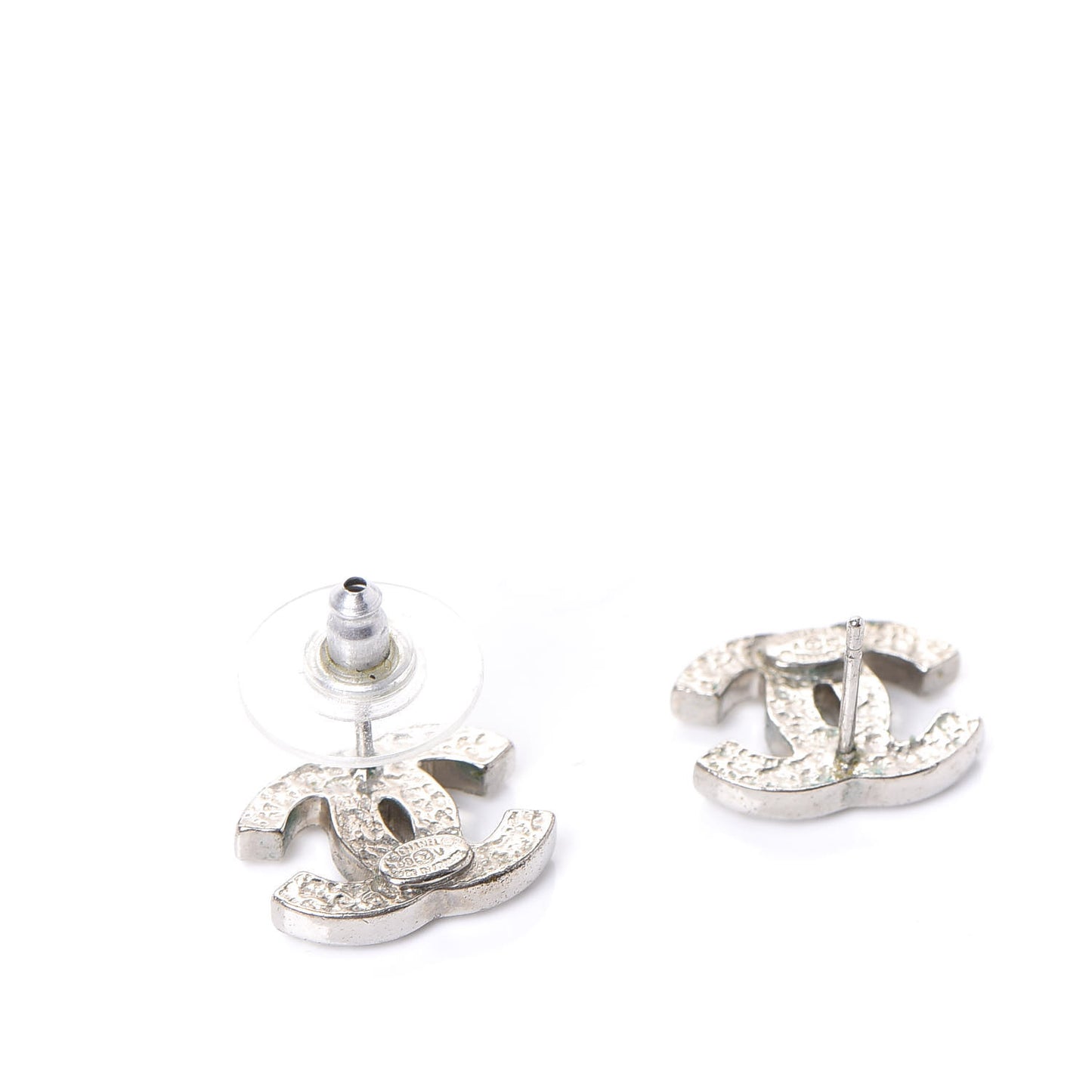 Crystal Mini Timeless CC Earrings Silver