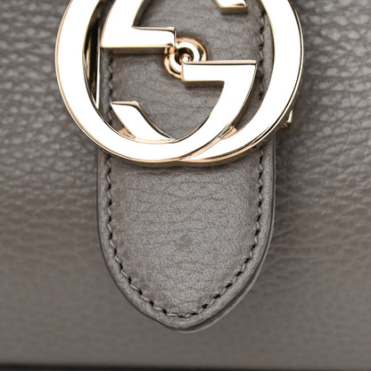 Gucci Dollar Calfskin Interlocking G Top Handle Shoulder Bag Loess 11 of 11
