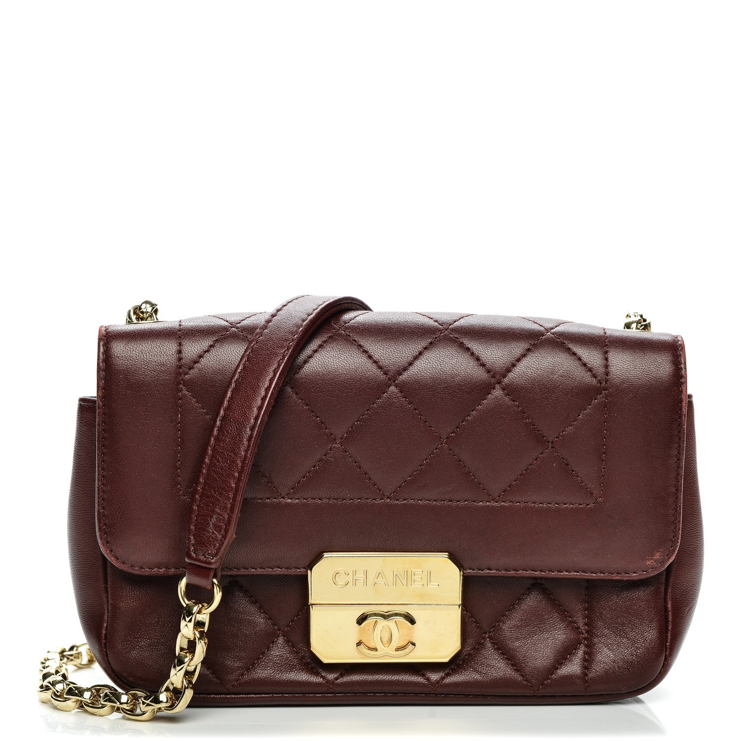 Chanel Lambskin Mini Chic With Me Flap Red 1 of 9