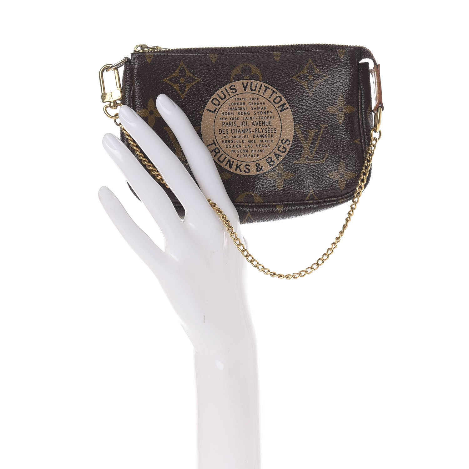 Louis Vuitton Monogram Complice Trunks and Bags Mini Pochette Accessories Beige 2 of 9