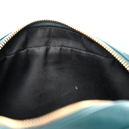 Saint Laurent Calfskin Matelasse Monogram Lou Camera Bag Sea Turquoise 11 of 12