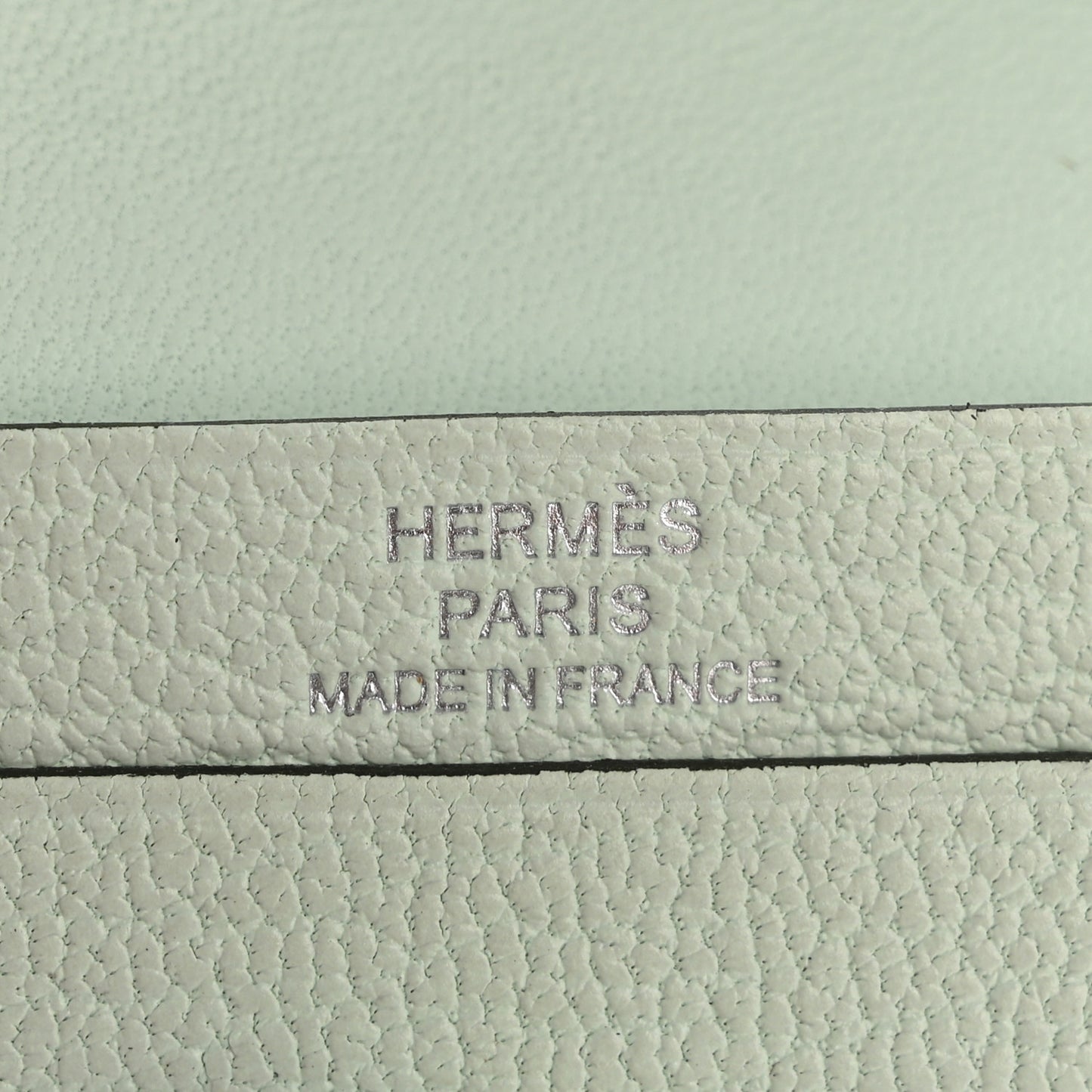 Chevre Mysore Bearn Card Holder Wallet Vert Peppermint