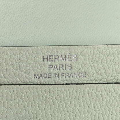 Hermes Chevre Mysore Bearn Card Holder Wallet Vert Peppermint 6 of 10