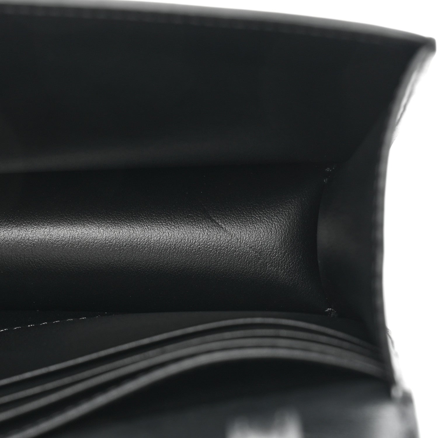 Celine Shiny Calfskin Triomphe Margo Wallet on Chain Black 10 of 11