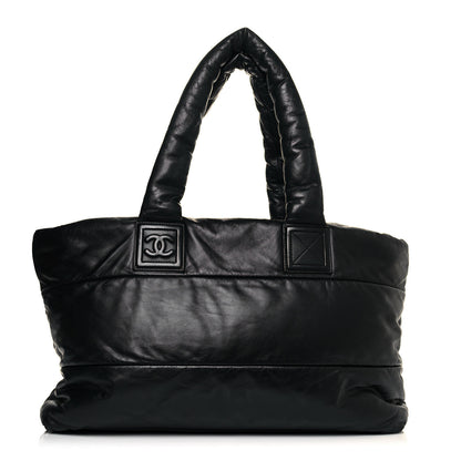 Chanel Lambskin Quilted Extra Large Coco Cocoon Reversible Tote Black 1 of 14