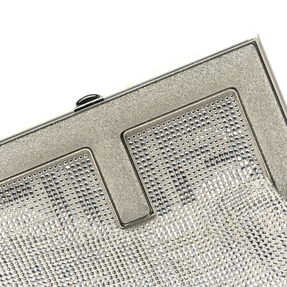 Fendi Crystal Vitello Laminato FF Fendi Small First Argento 8 of 10