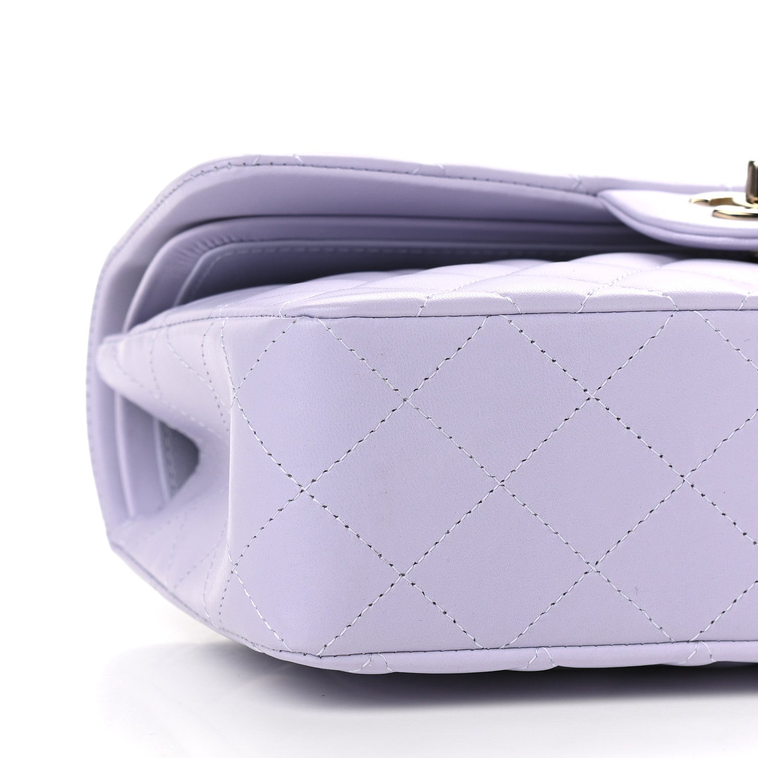 Chanel Lambskin Quilted Small Double Flap Light Purple 7 of 8