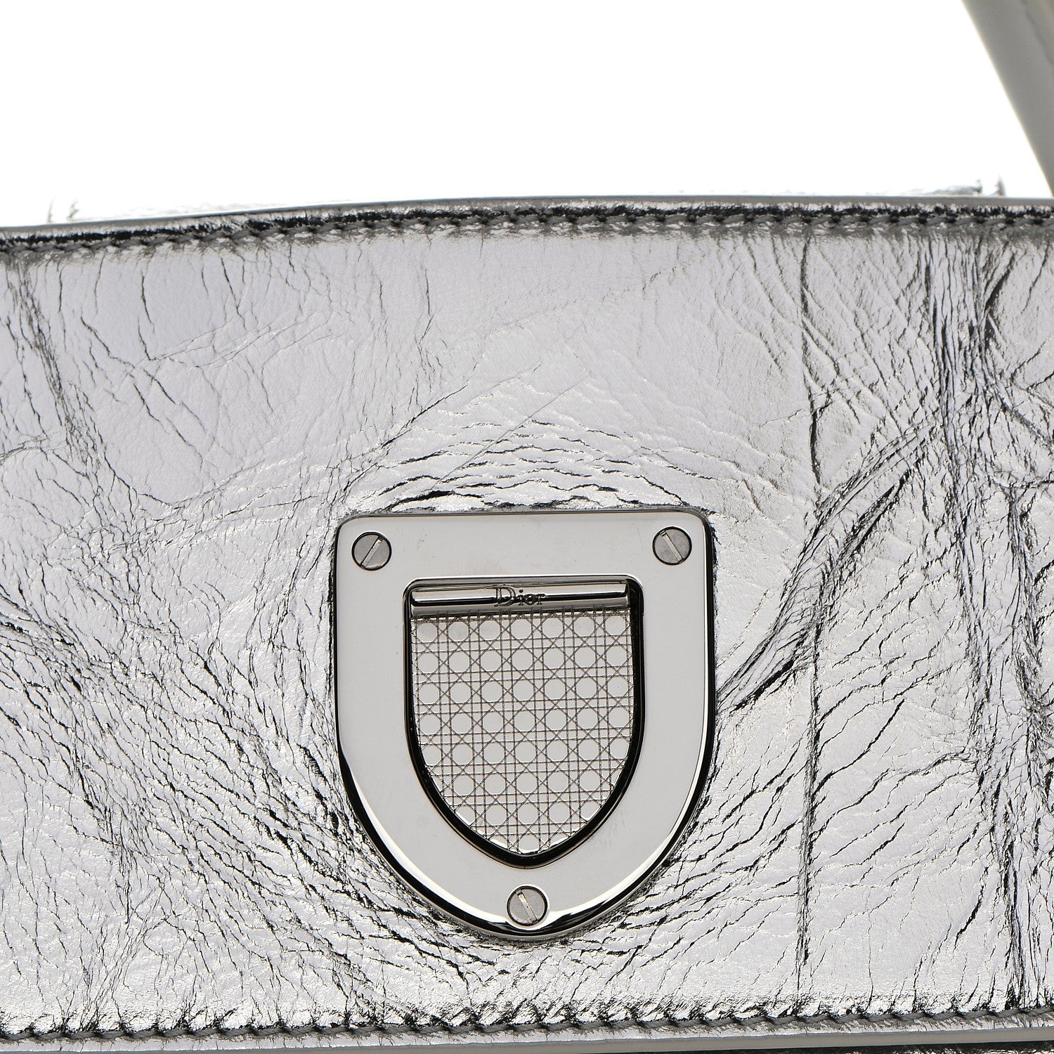 Christian Dior Metallic Calfskin Medium Diorever Flap Silver 16 of 16