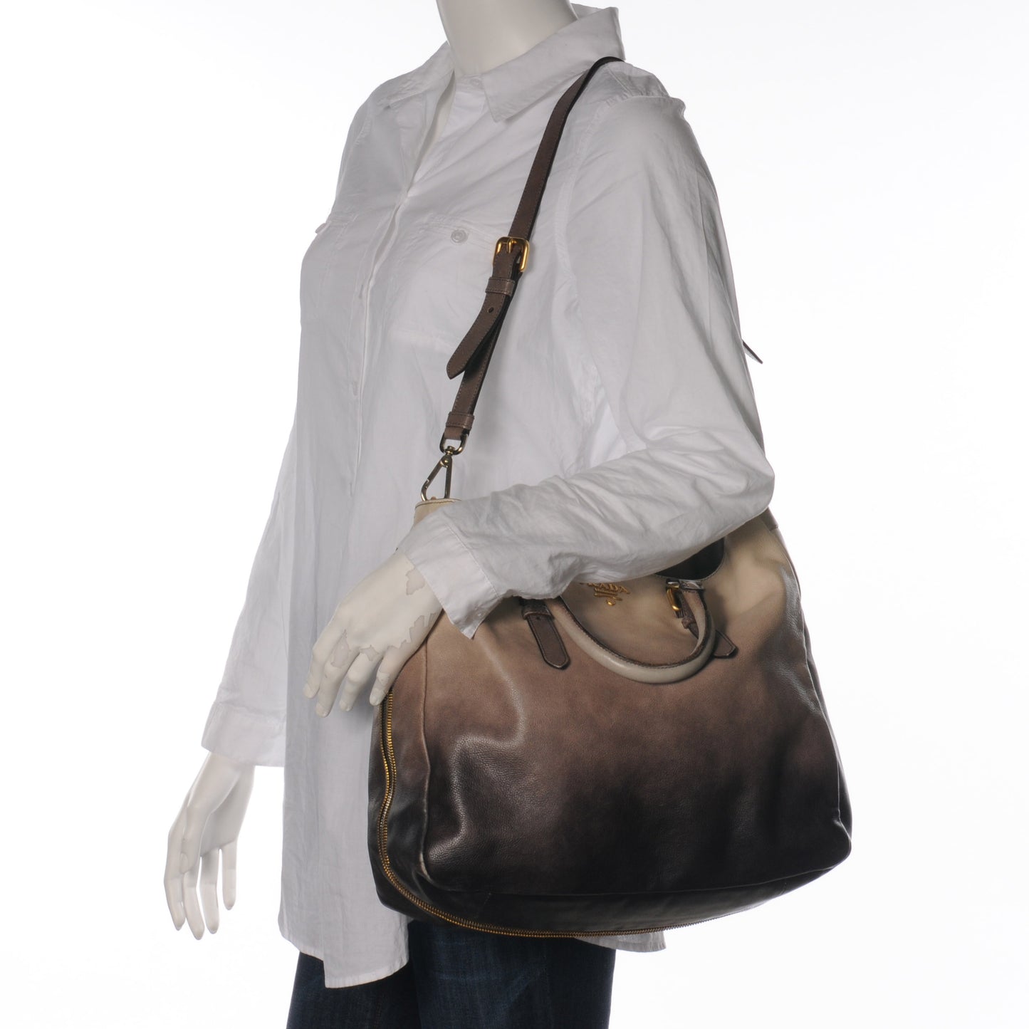 Cervo Glace Zippers Tote Ardresia Talco