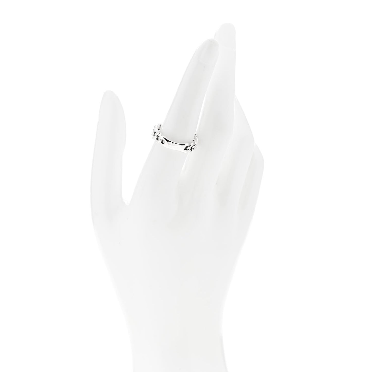 Sterling Silver Narrow Belmont Curb Link Ring 54 7