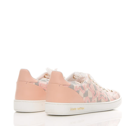 Louis Vuitton Damier Azur Tahitienne Bora Bora Sneakers 40 Rose Ballerine 3 of 9