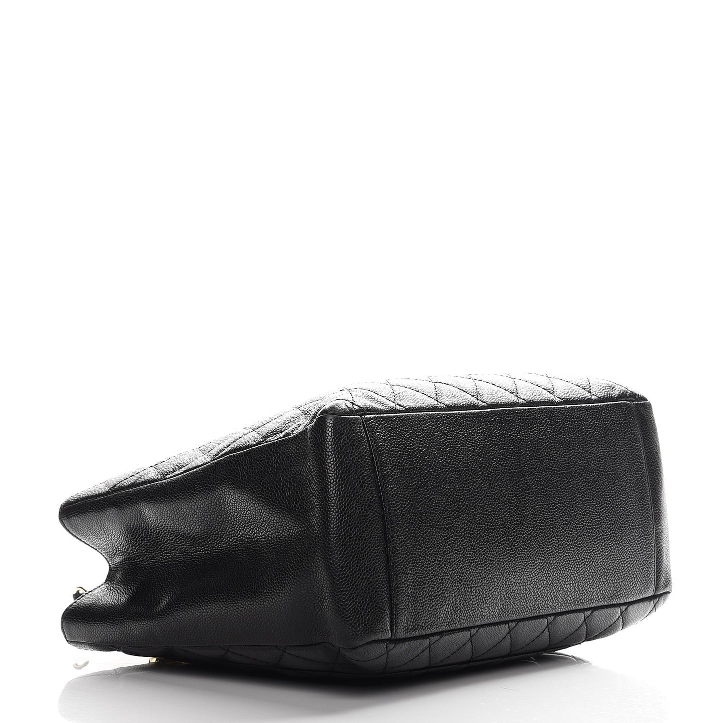 Caviar Quilted Grand Shopping Tote GST Black