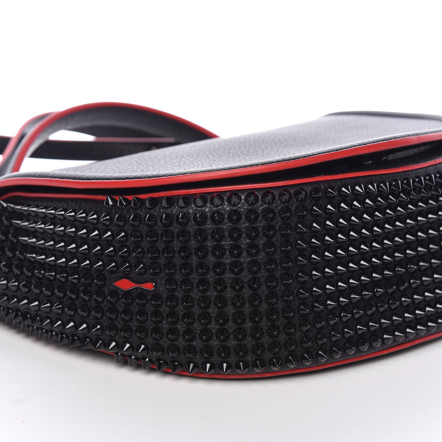 Calfskin Spikes Panettone Messenger Black