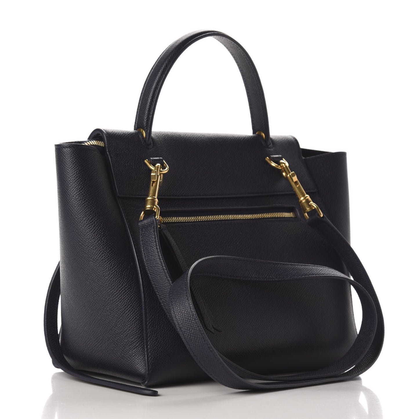 Baby Grained Calfskin Micro Belt Bag Midnight