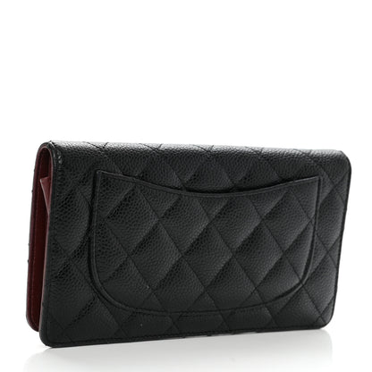 Chanel Caviar Quilted Yen Wallet Black 3 of 11