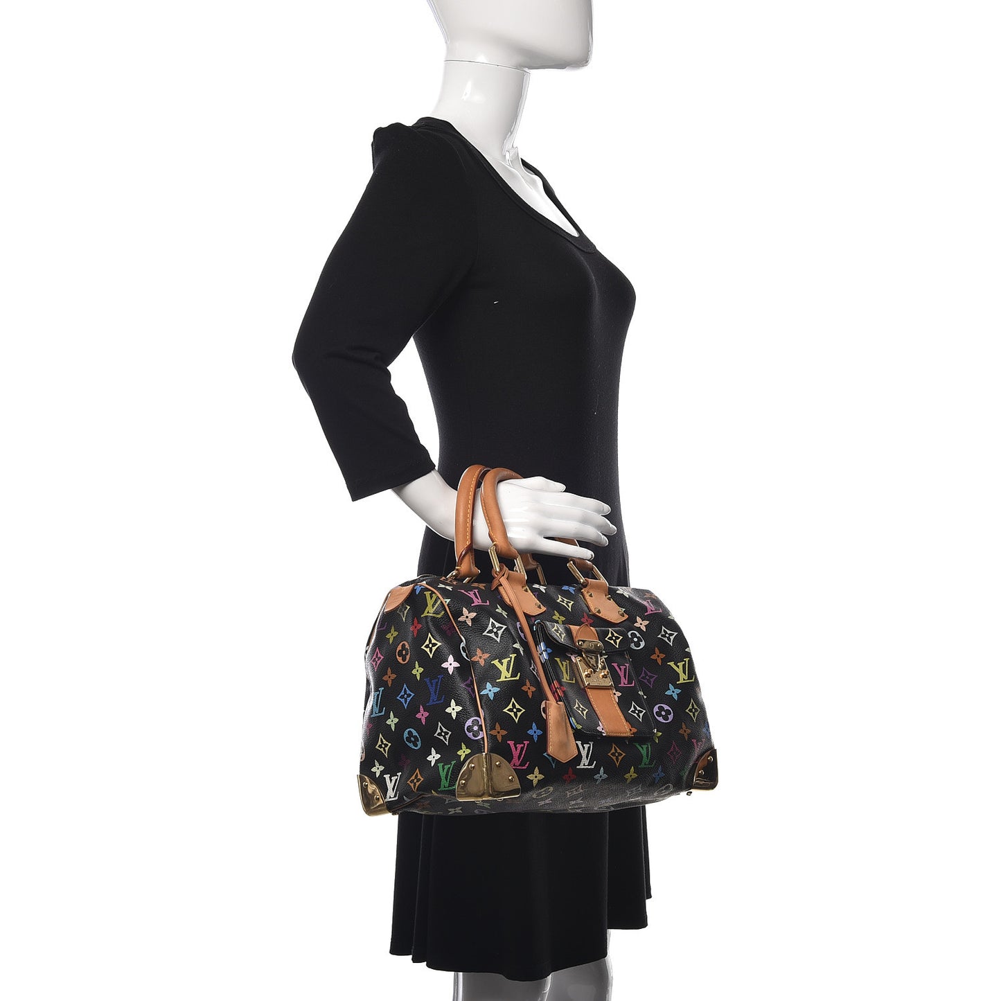 Monogram Multicolor Speedy 30 Black