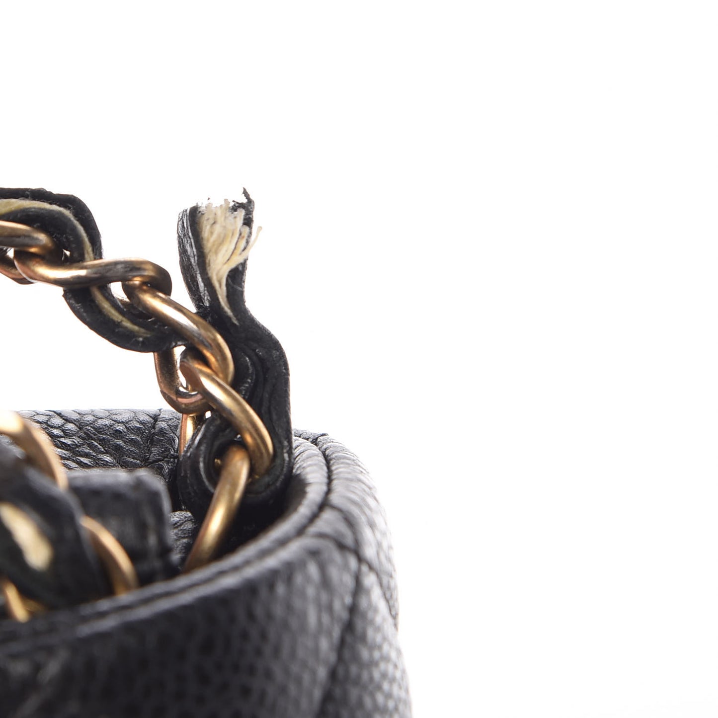 Caviar Quilted Mini Rectangular Flap Dark Charcoal