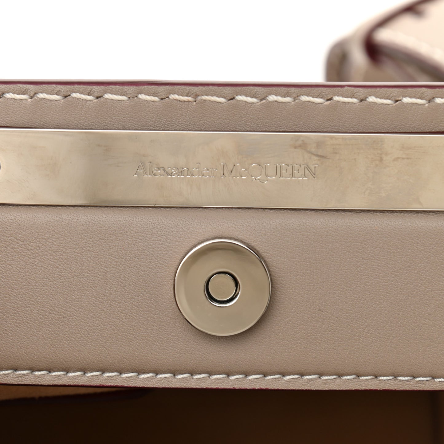 Calfskin The Short Story Shoulder Bag Taupe