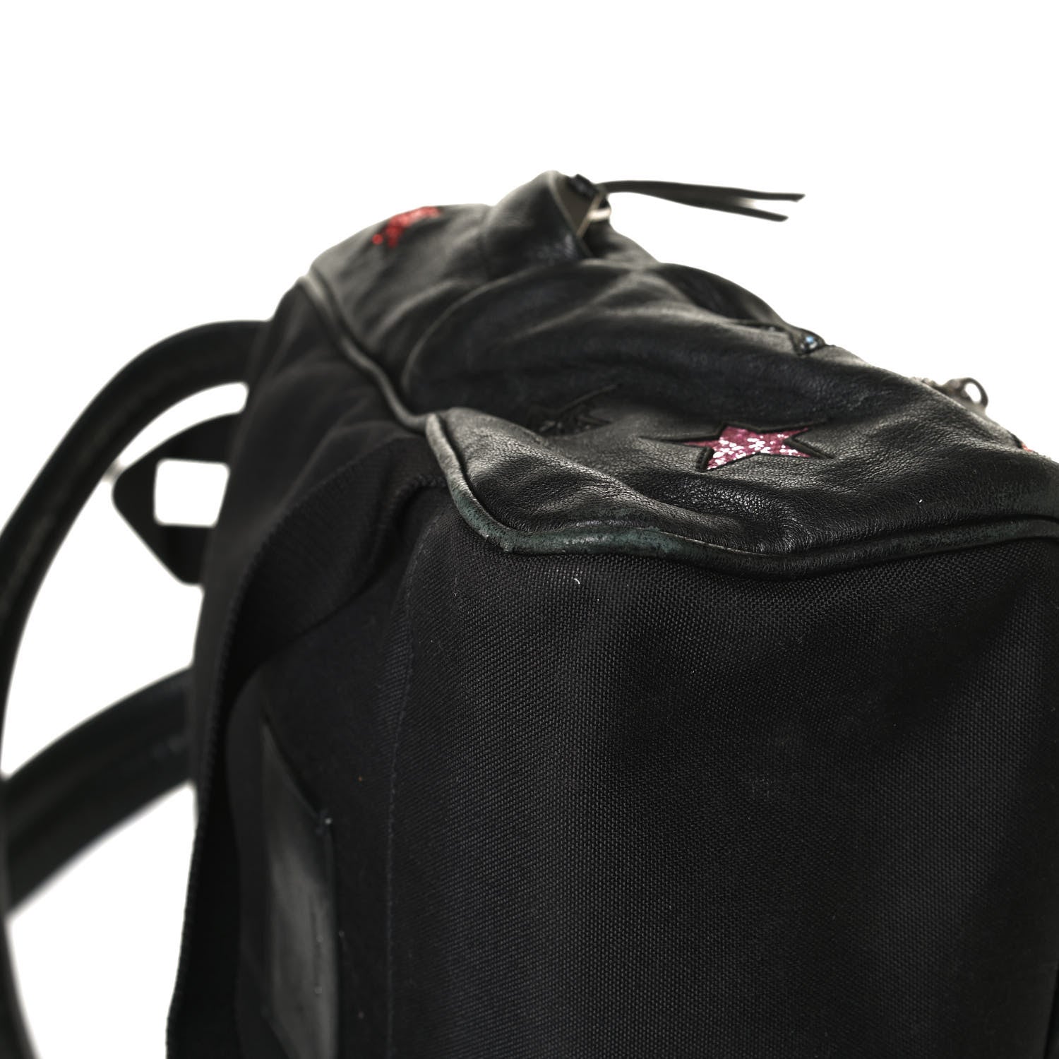 Saint Laurent Lambskin Star Applique Mini City California Backpack Black 27 of 30