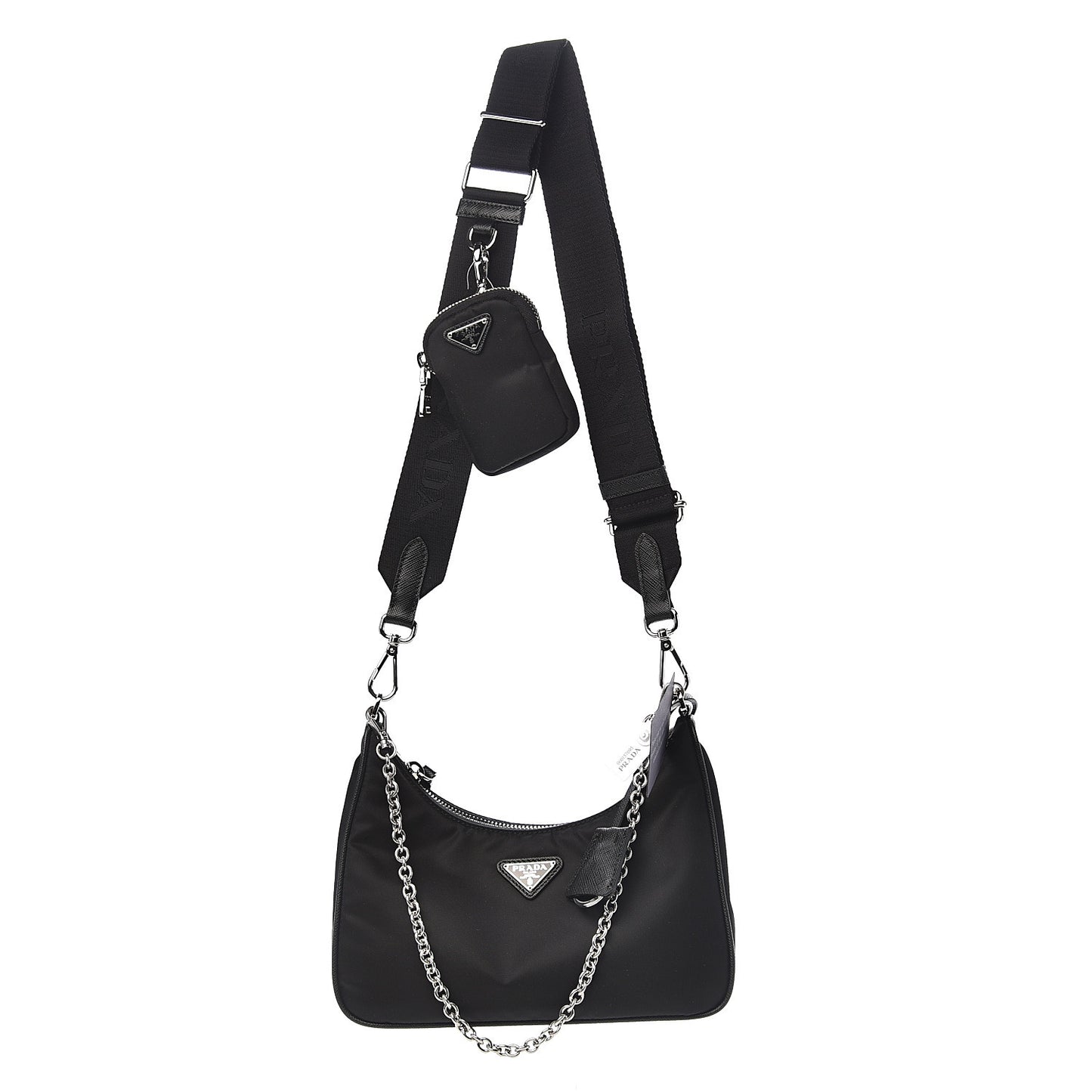 Nylon Re-Edition 2005 Shoulder Bag Black