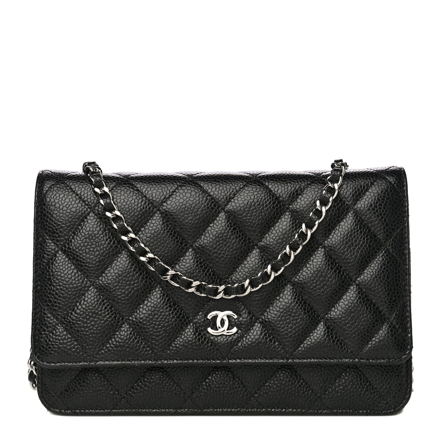 Chanel Caviar Quilted Wallet On Chain WOC Black 1 of 12