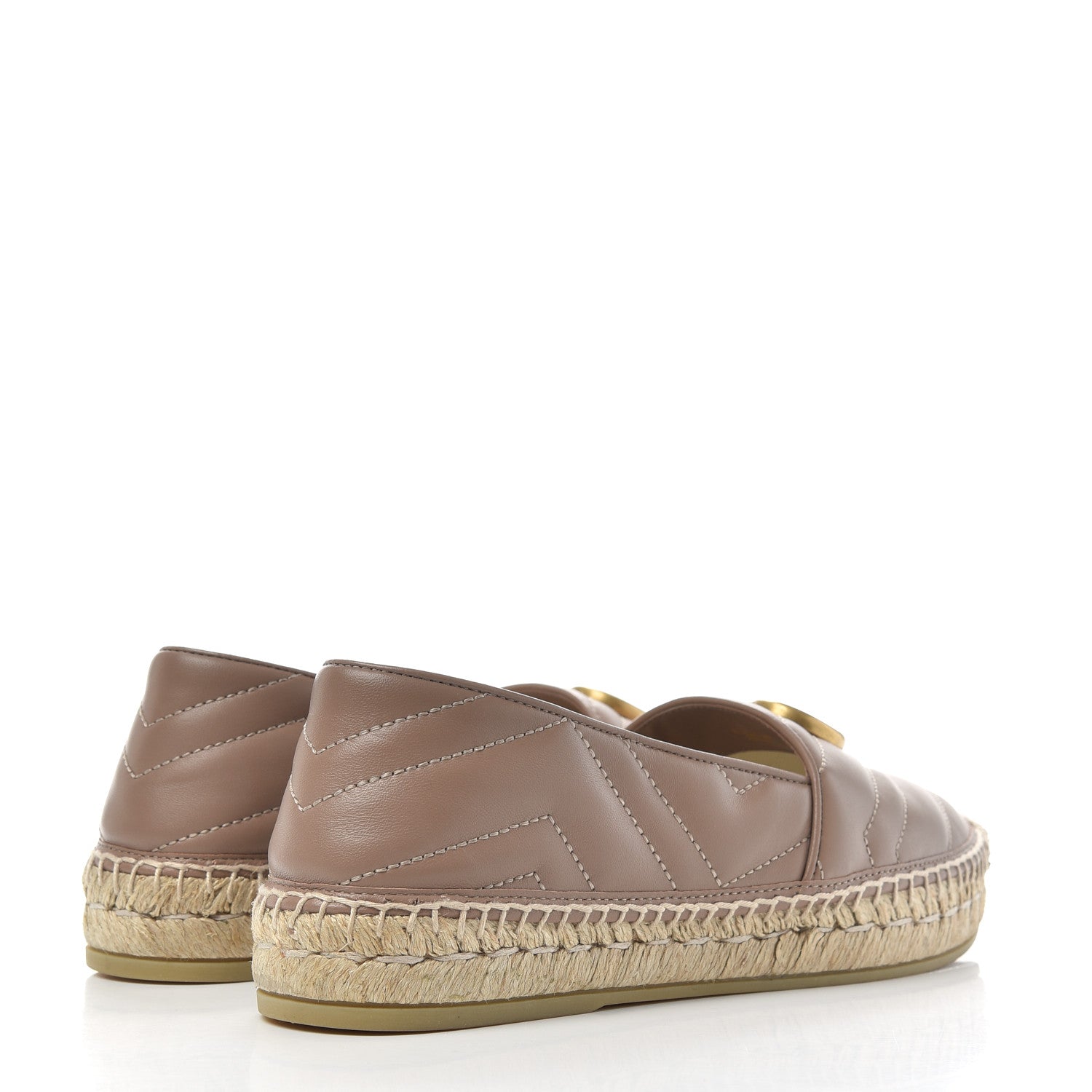 Gucci Nappa Matelasse GG Marmont Espadrilles 38.5 Porcelain Rose 4 of 11