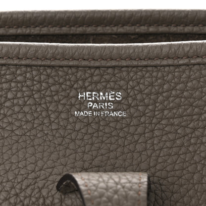 Hermes Taurillon Clemence Evelyne III PM Gris Asphalte 6 of 11