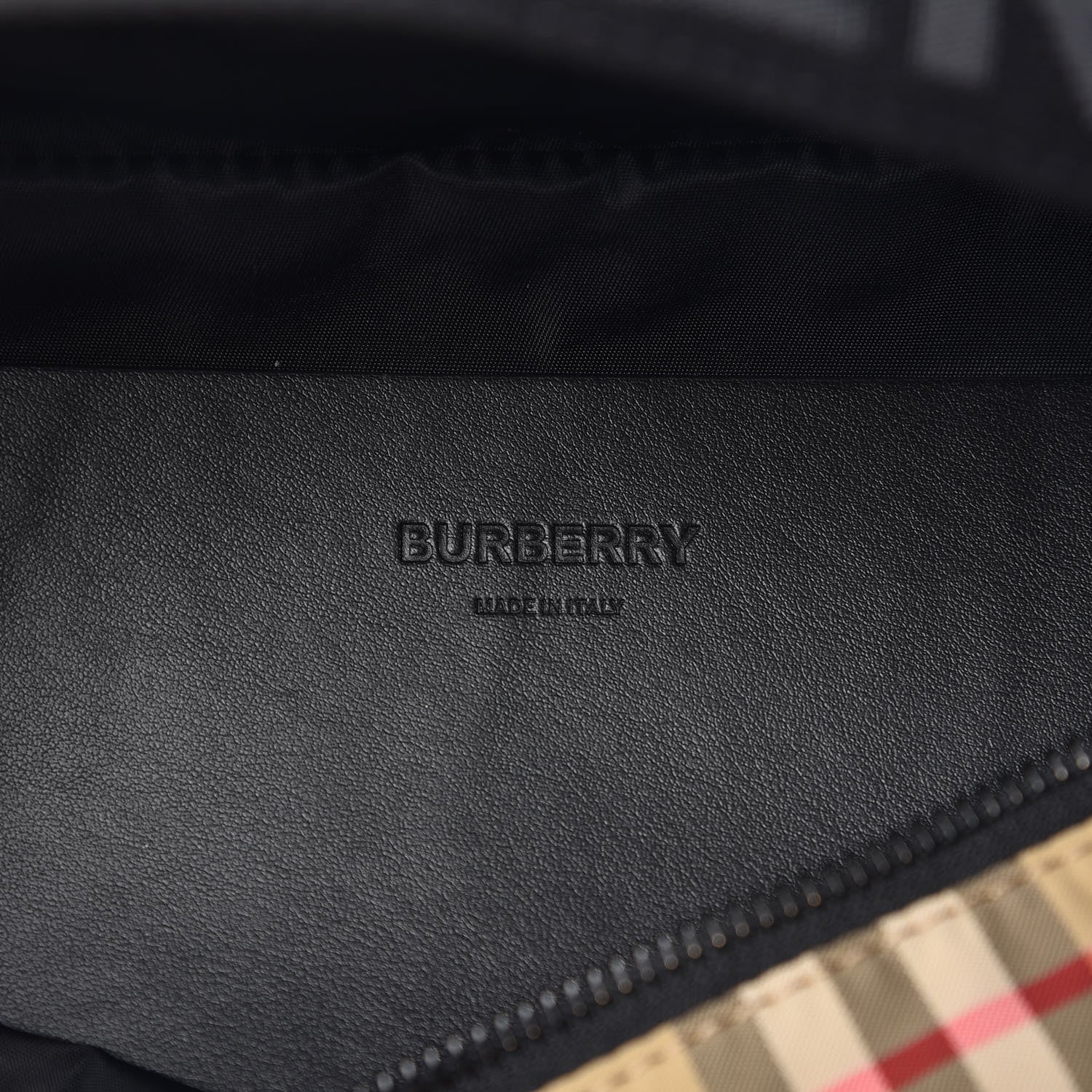 Burberry Nylon Vintage Check Sonny Bum Bag Archive Beige Black 6 of 8