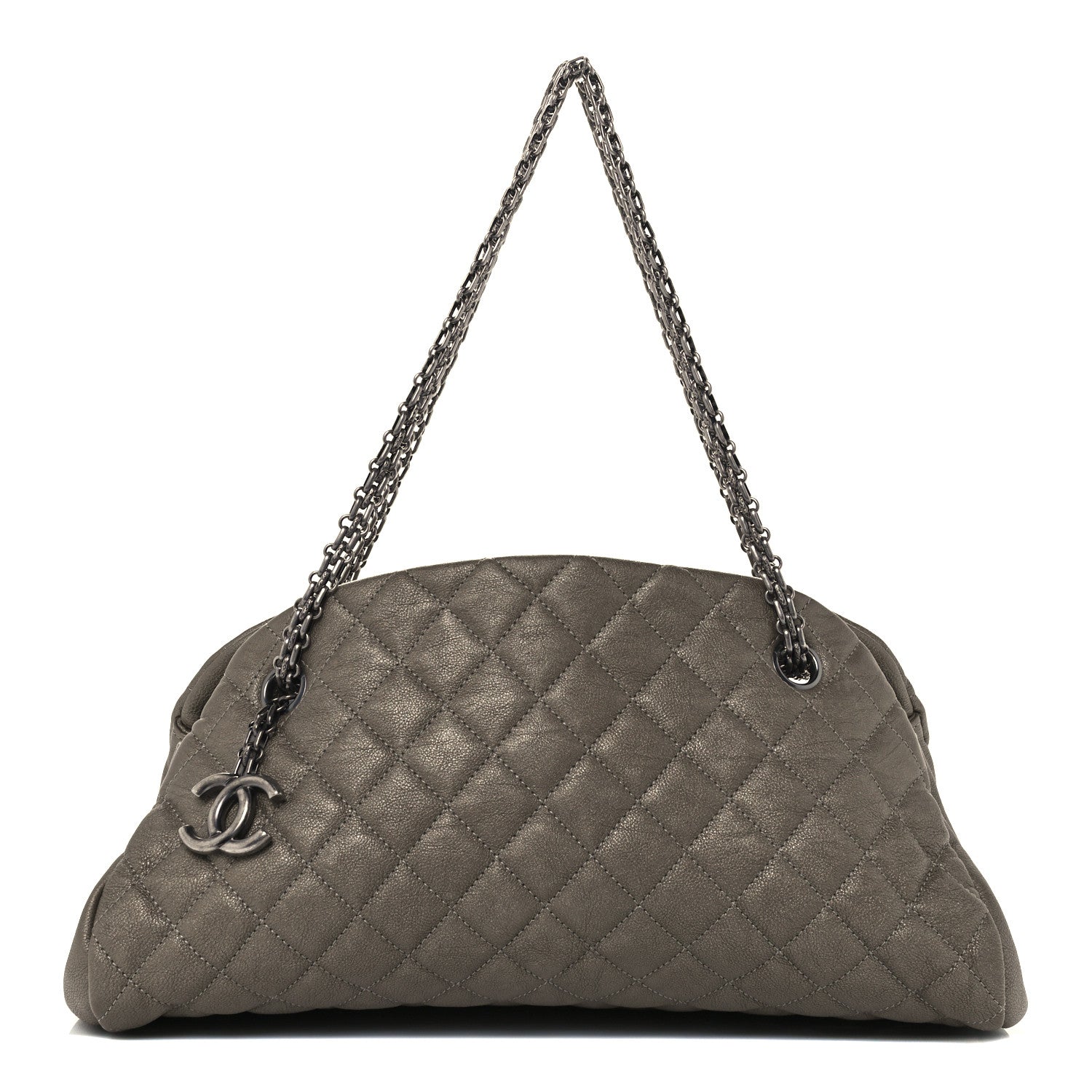 Chanel Metallic Caviar Quilted Medium Just Mademoiselle Beige 1 of 10