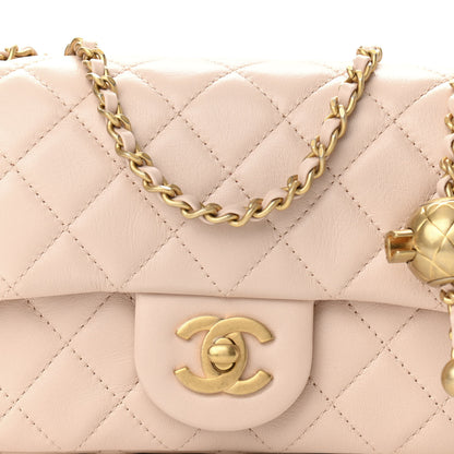 Chanel Lambskin Quilted Mini Rectangular Pearl Crush Flap Light Beige 8 of 11