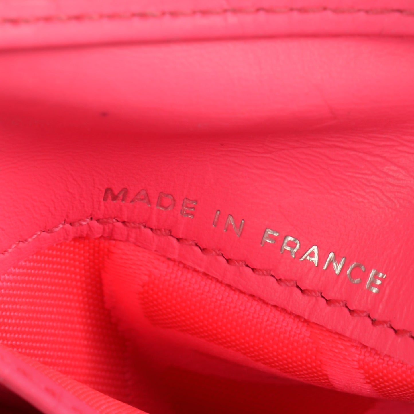 Calfskin Quilted Cambon Bi-Fold Wallet Black White