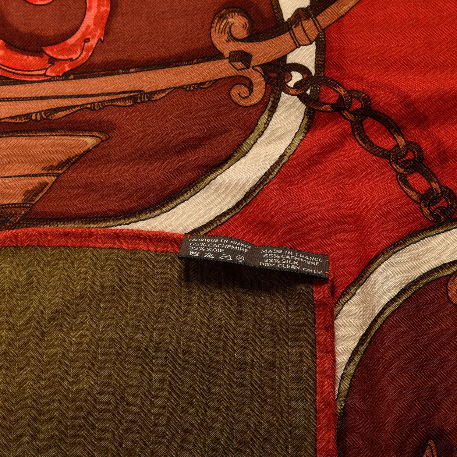 Hermes Cashmere Silk L'Instruction Du Roy Shawl 140 4 of 4